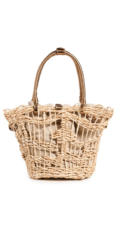 Nannacay Venus M Bag Natural and Old Gold