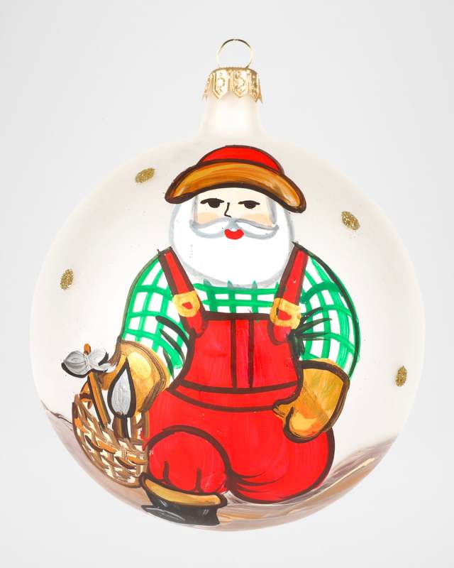 Old St. Nick Gardener Christmas Ornament