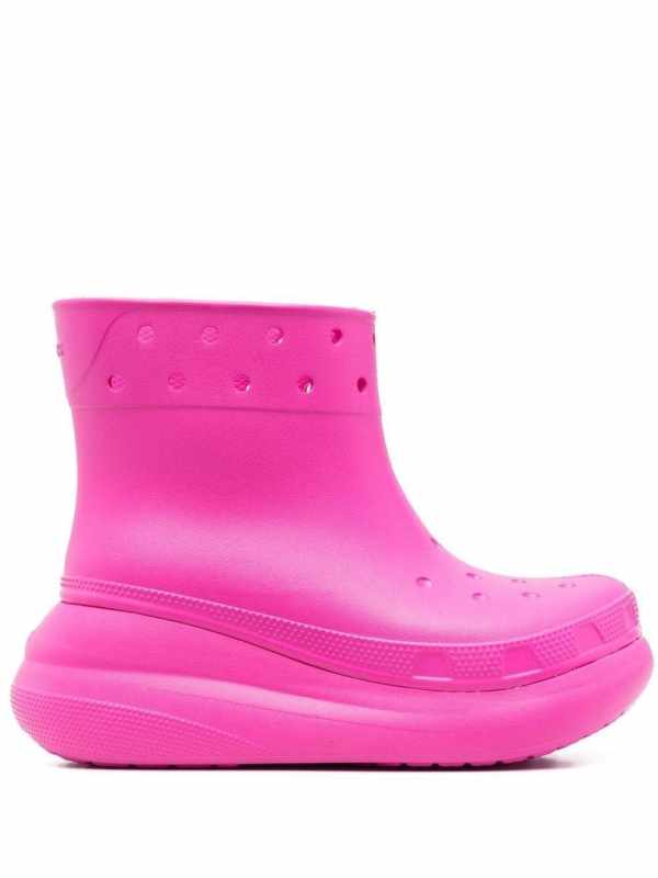 perforated-design platform boots