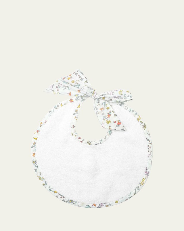 Louelle Newborn Floral Trim Bib