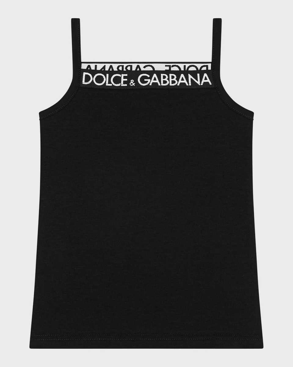 Girl's Logo-Print Trim Tank Top, Size 4-12
