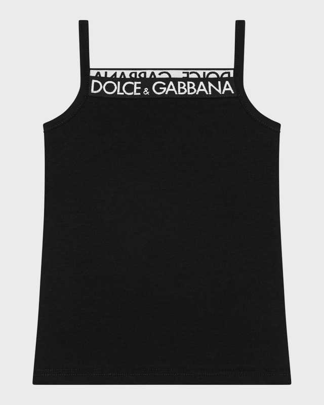 Girl's Logo-Print Trim Tank Top, Size 4-12