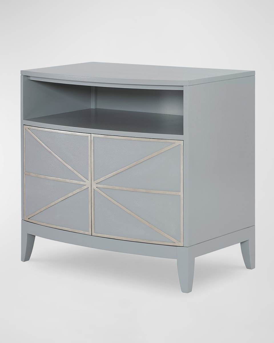 Starburst Faux Shagreen Nightstand