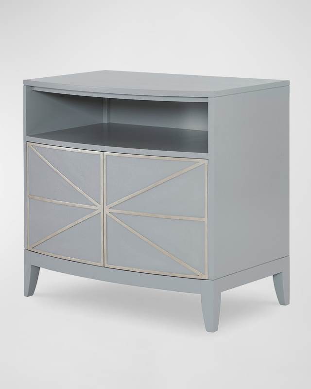 Starburst Faux Shagreen Nightstand