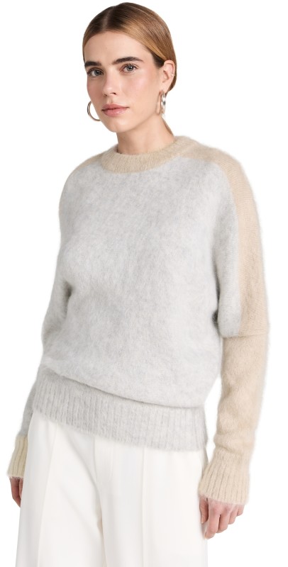 Proenza Schouler Patti Sweateright Grey Multi