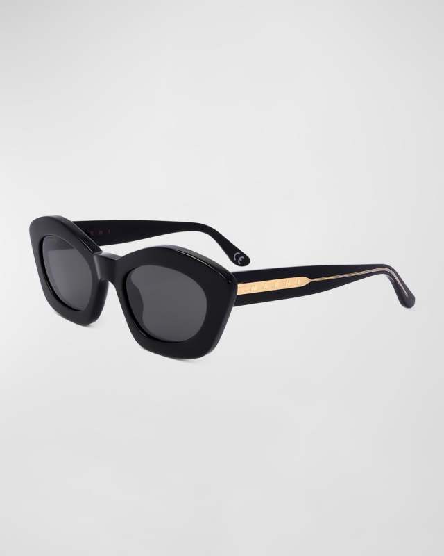 Logo Acetate Cat-Eye Sunglasses