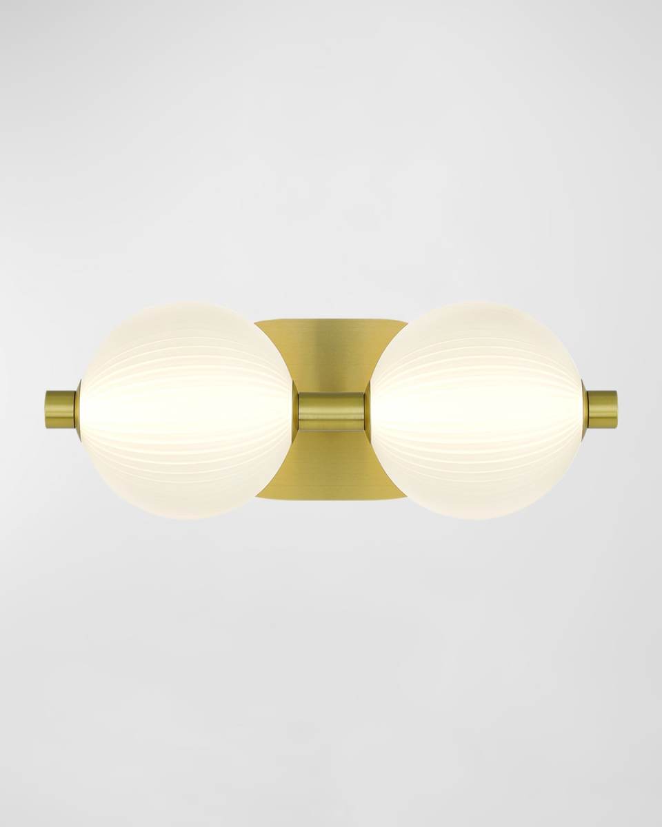 Palmas 2-Light LED Golden Vanity