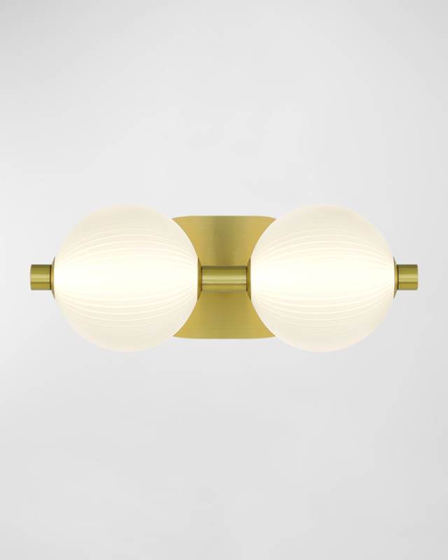 Palmas 2-Light LED Golden Vanity