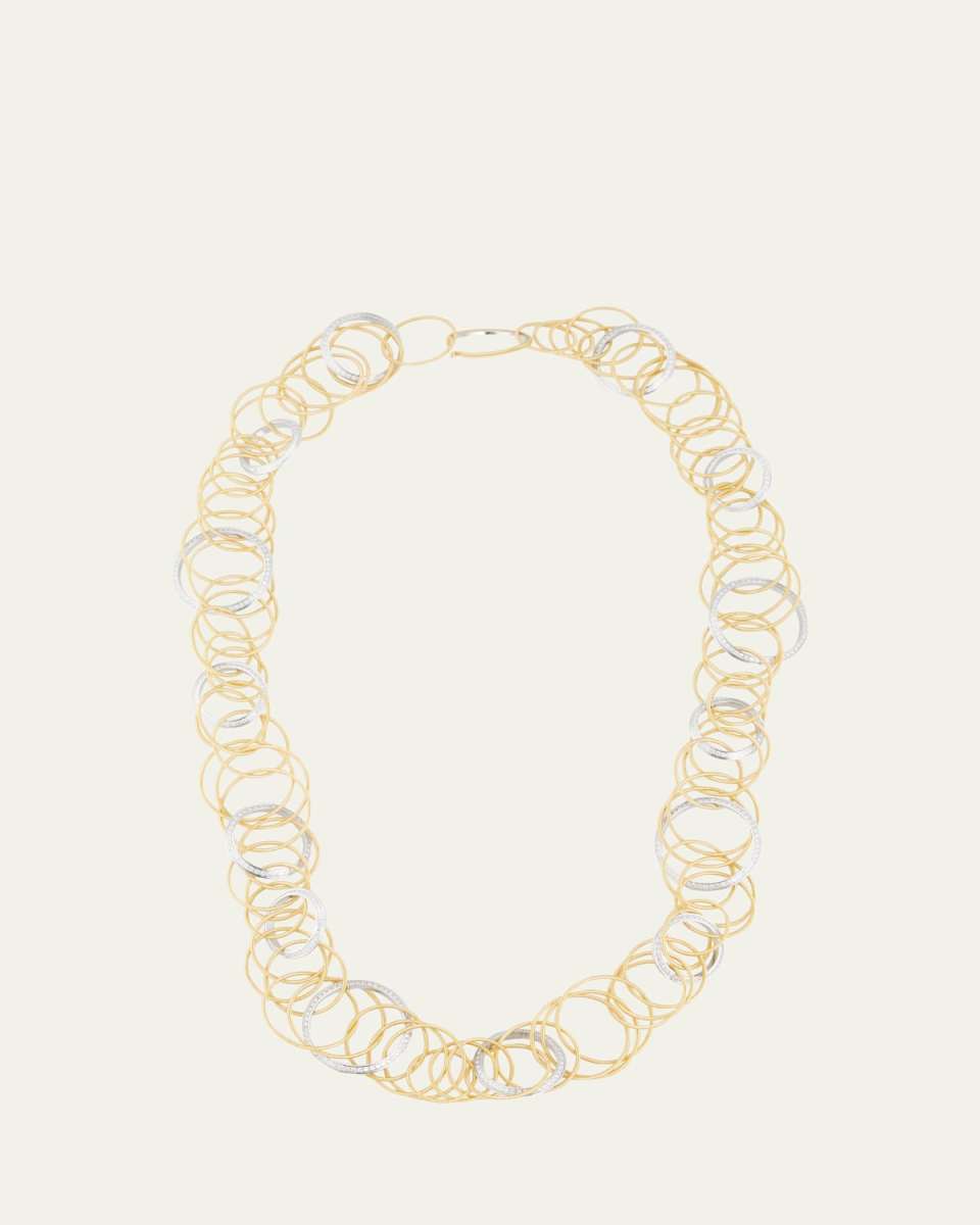 Hawaii Two-Tone Diamond Link Necklace