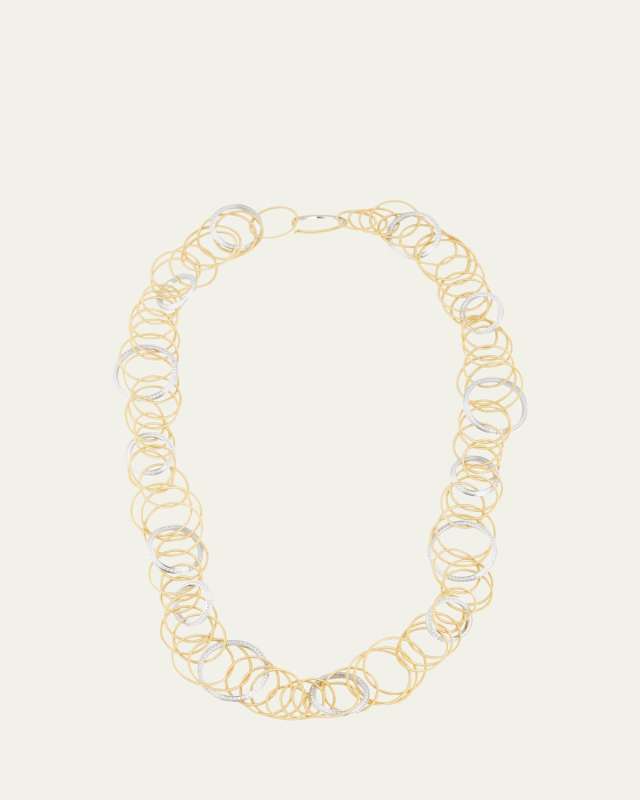 Hawaii Two-Tone Diamond Link Necklace