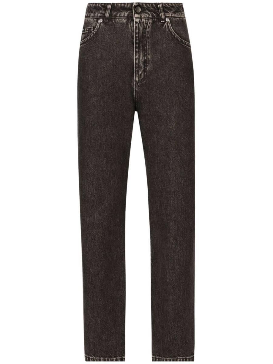 straight-leg jeans