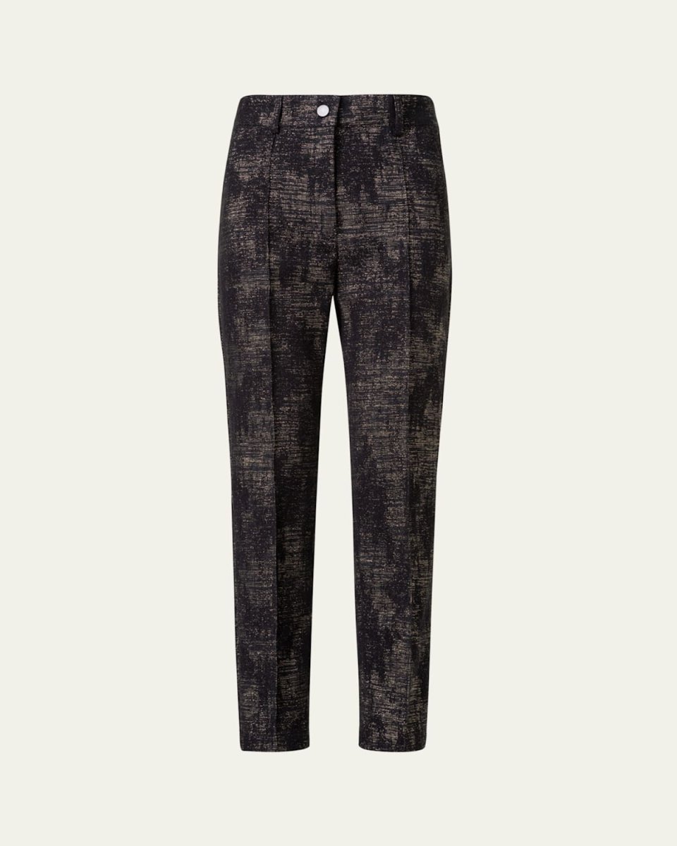 Feryn Denim Jacquard Tapered Pants