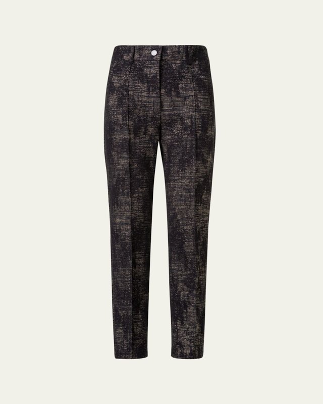 Feryn Denim Jacquard Tapered Pants