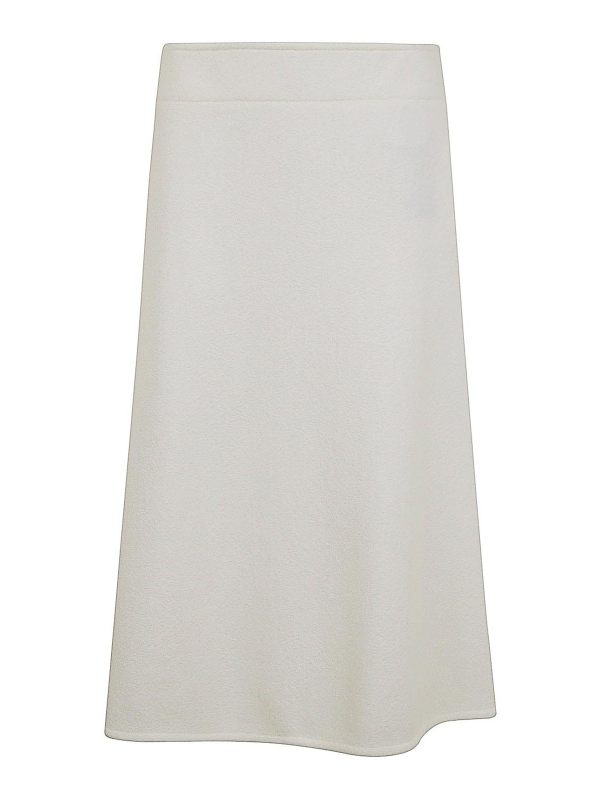 Jil Sander Jupe Midi - Blanc