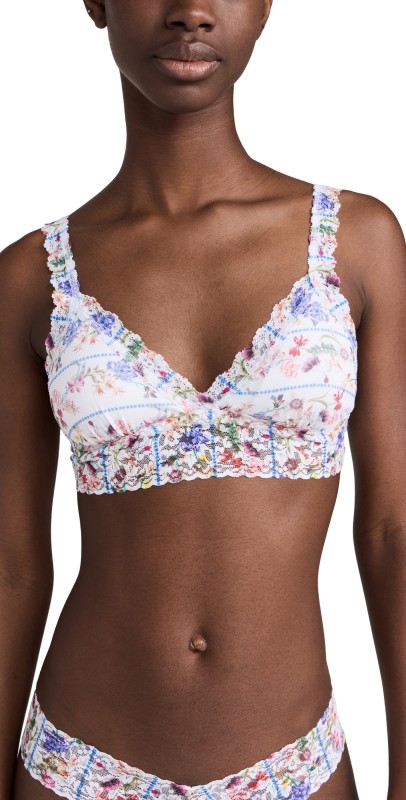 Hanky Panky Flower Crown Crossover Bralette Flower Crown