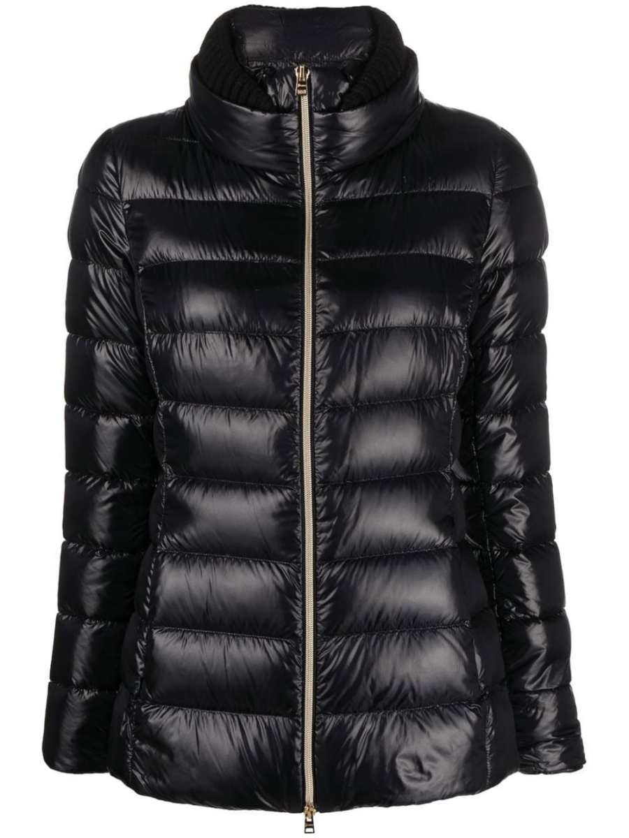 zip-up padded short jacket