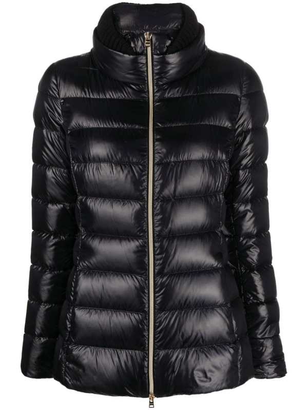 zip-up padded short jacket