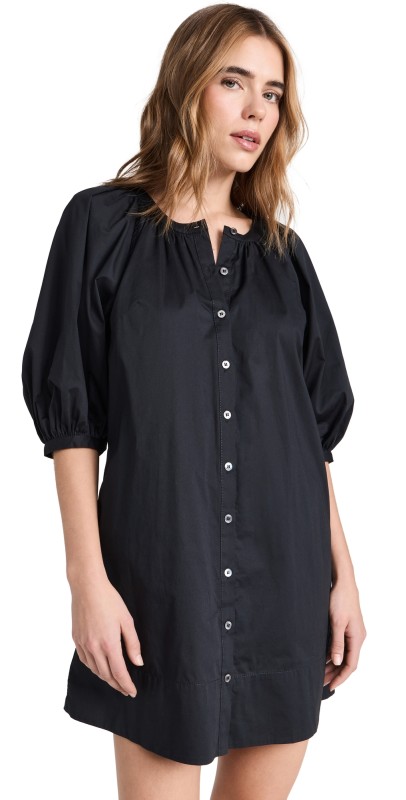 STAUD Mini Vincent Dress Black