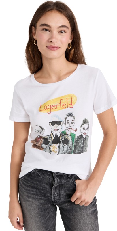 Unfortunate Portrait Lagerfeld Tee White