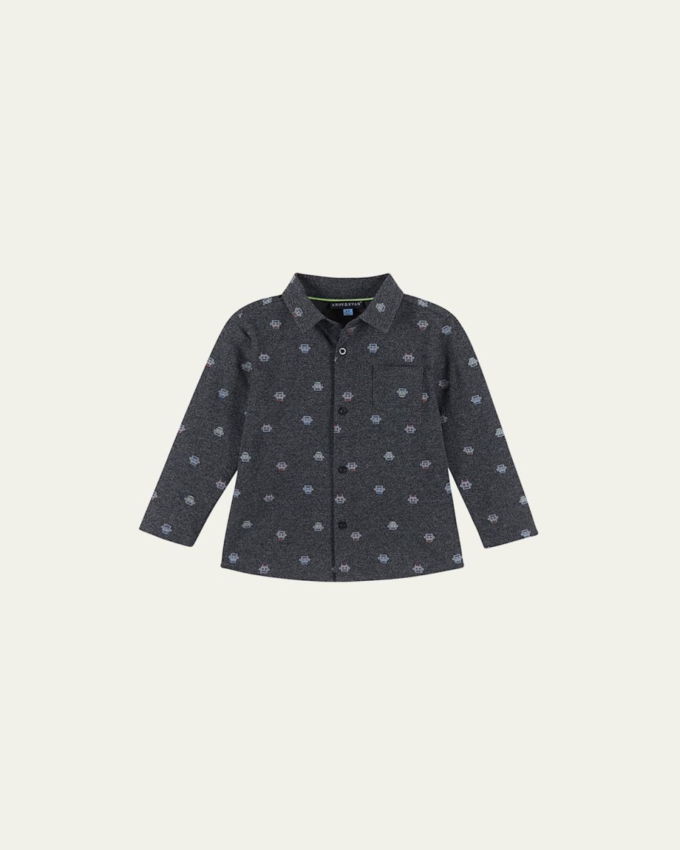 Boy's Cotton Button-Down Shirt, Size 2-7