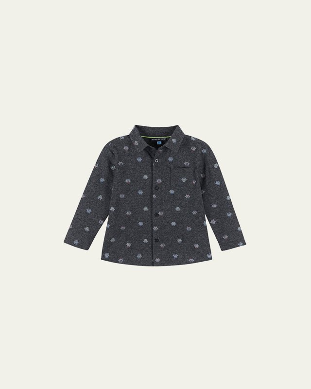 Boy's Cotton Button-Down Shirt, Size 2-7