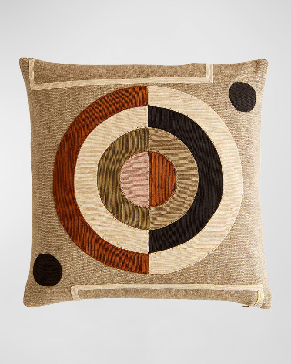 Monterey Bullseye Pillow, 22" Square