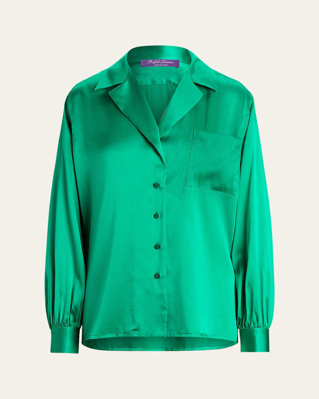 Roslin Washed Stretch Charmeuse Shirt