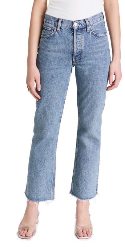 AGOLDE Mid Rise Relaxed Boot Jeans Static
