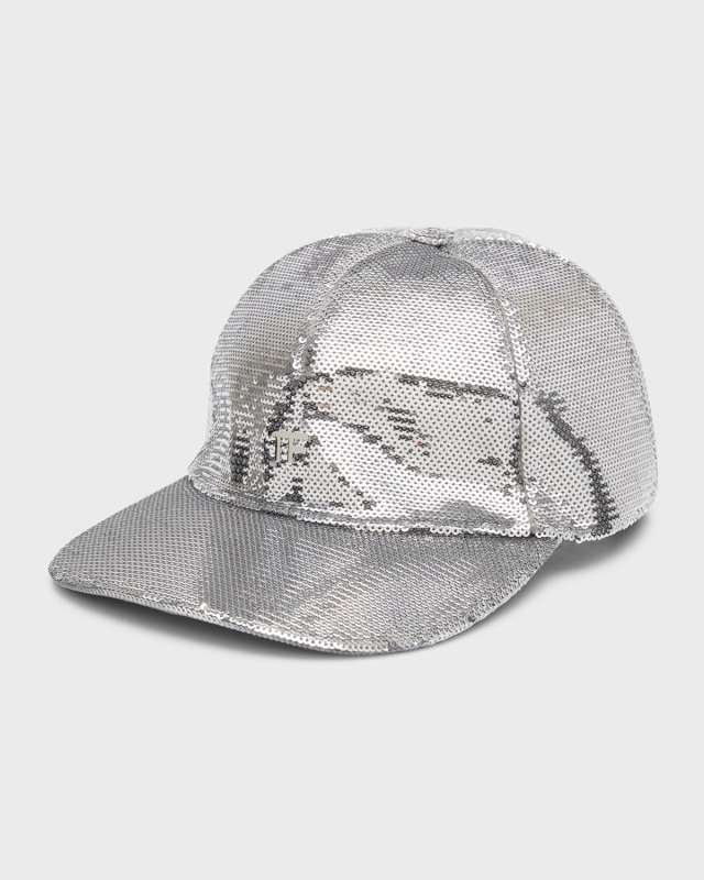 Sequin Monogram Baseball Cap