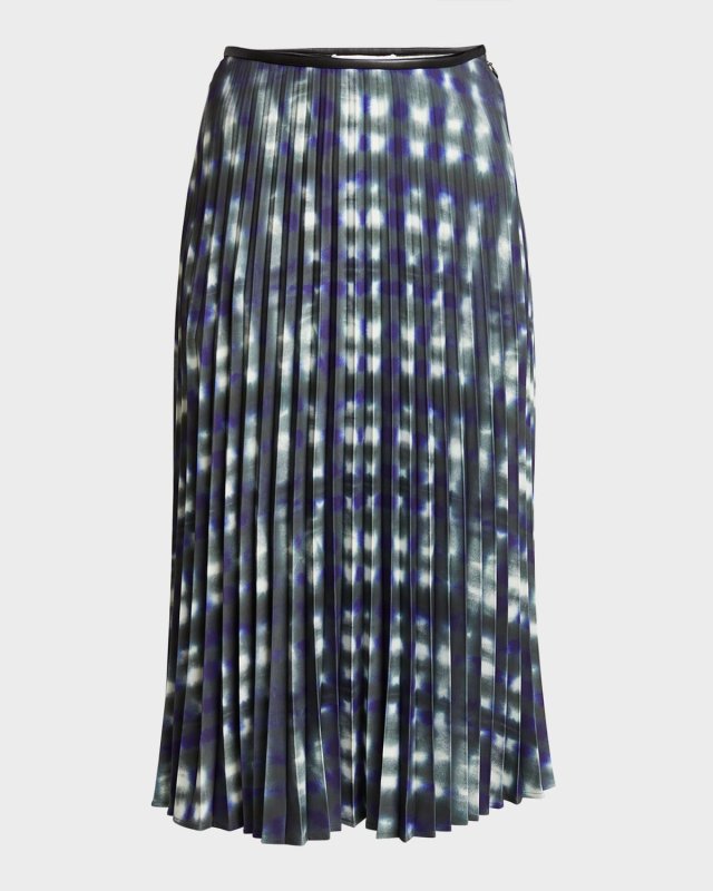 Piper Pleated A-Line Midi Skirt