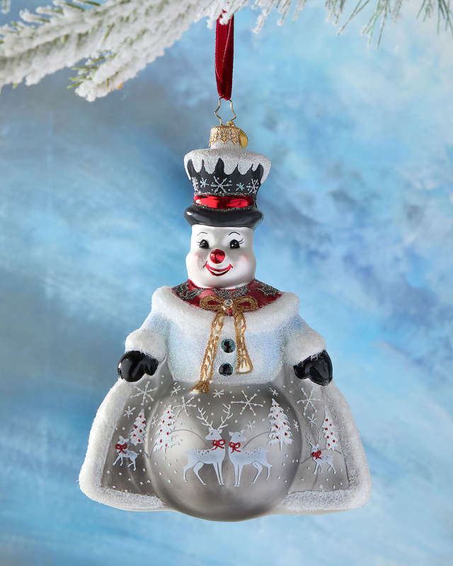 Frosted Holly Friend Christmas Ornament
