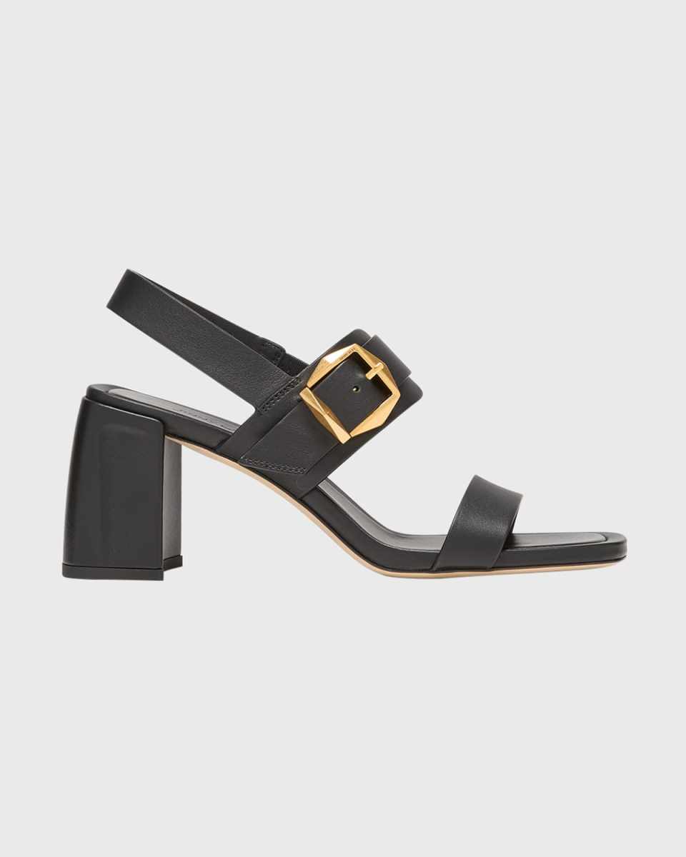 Hawke Leather Buckle Slingback Sandals