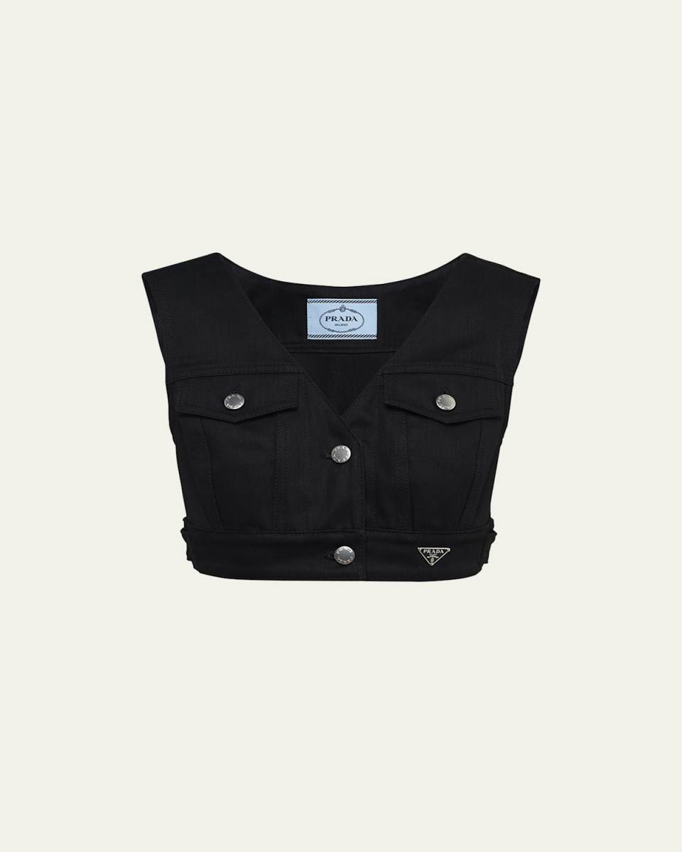 Denim Crop Top
