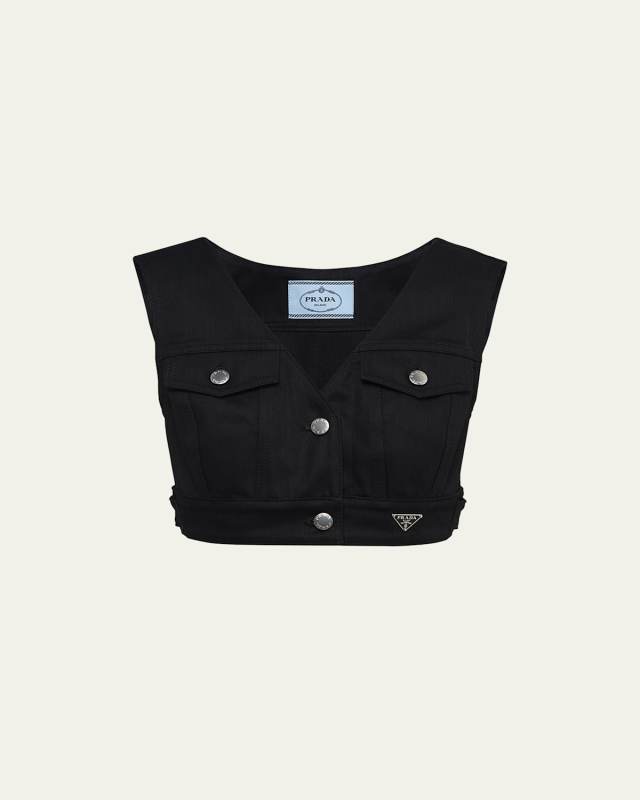 Denim Crop Top