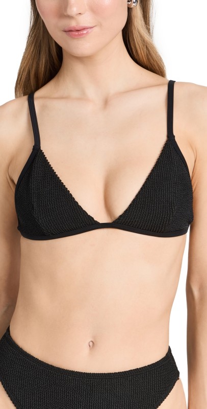 Good American Always Fits Bikini Top Black001