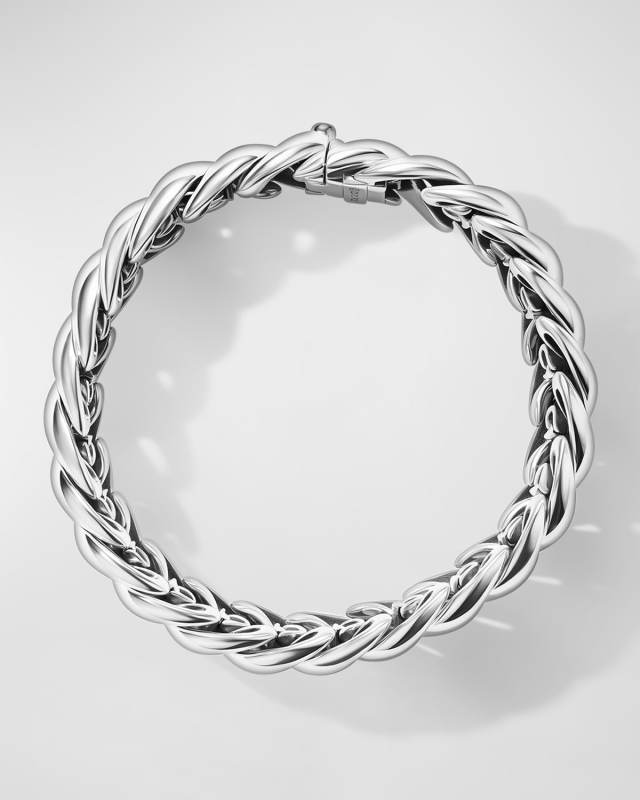 14mm Sculpted Cable Bracelet in 18K Gold