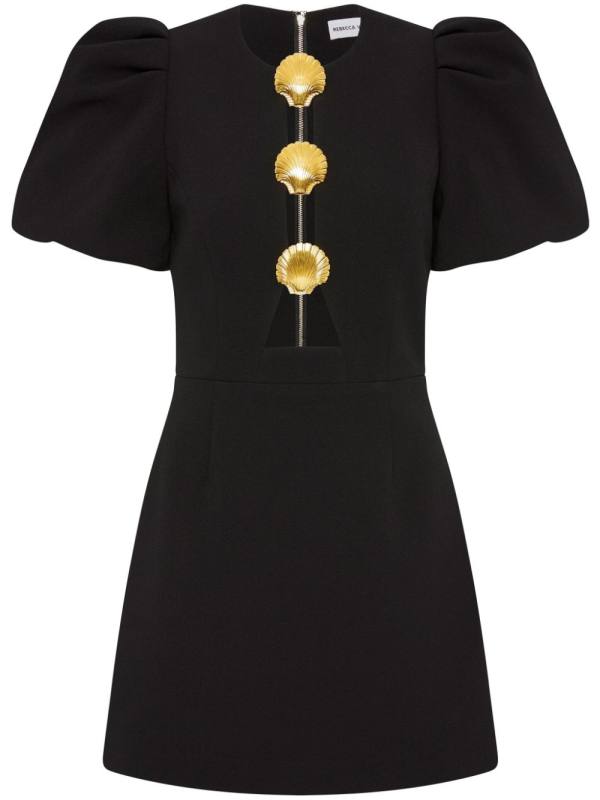 Sirene shell-detailed mini-dress