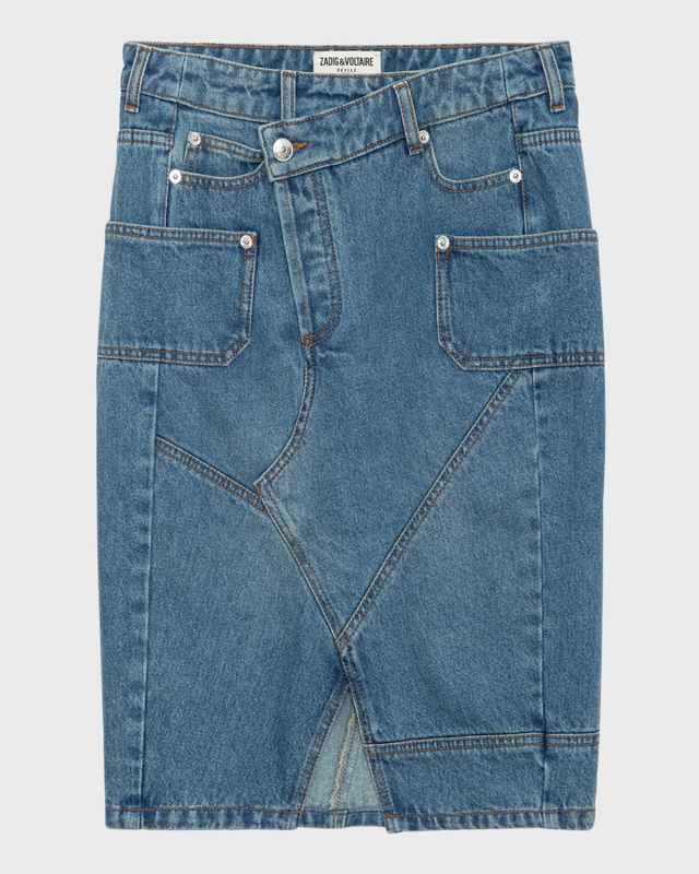 Jinko Asymmetric Denim Skirt