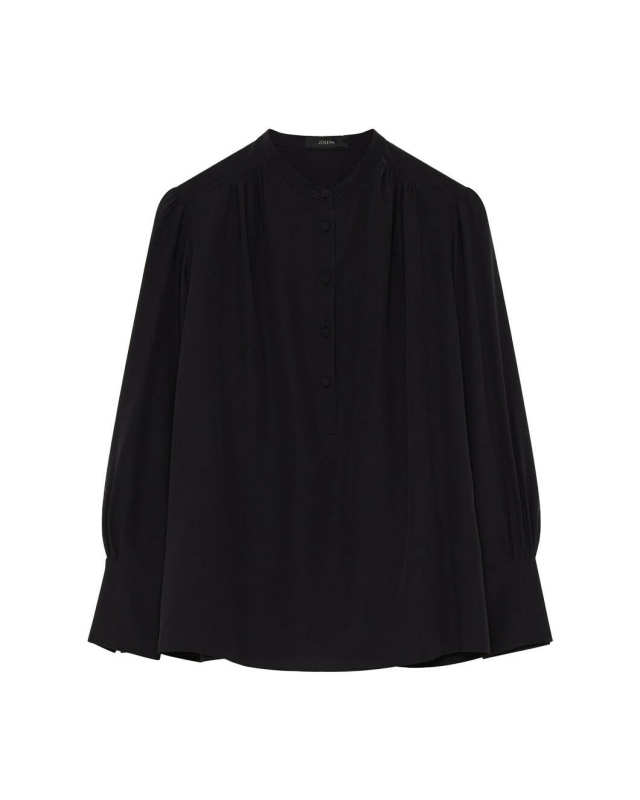 Silk Crepe de Chine Buci Blouse