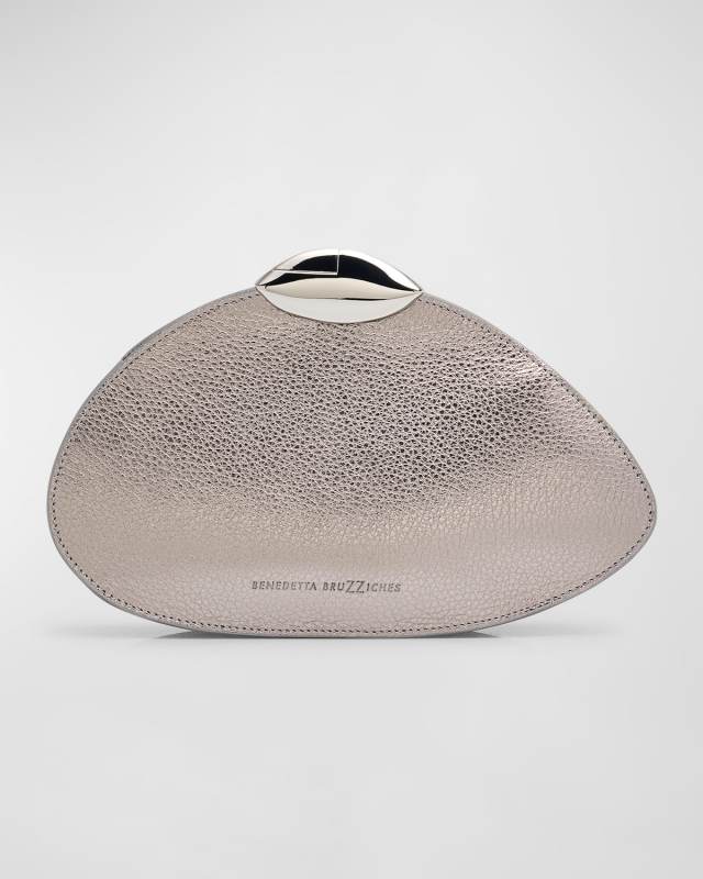 Belle de Jour Ariel Metallic Pouch Clutch Bag