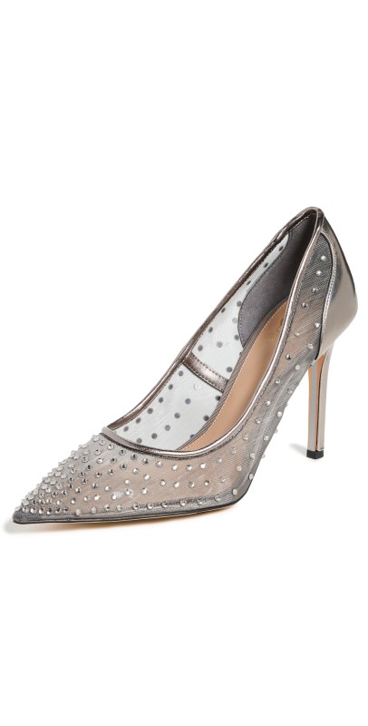 Sam Edelman Hazel Mesh Pumps Metallic Iron