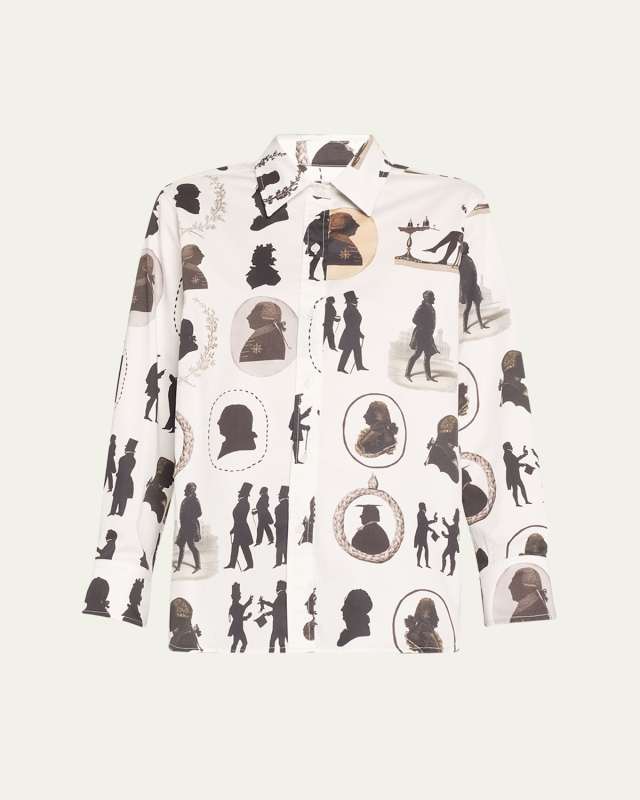 Penn15 Club Printed Button Down New Classic Shirt
