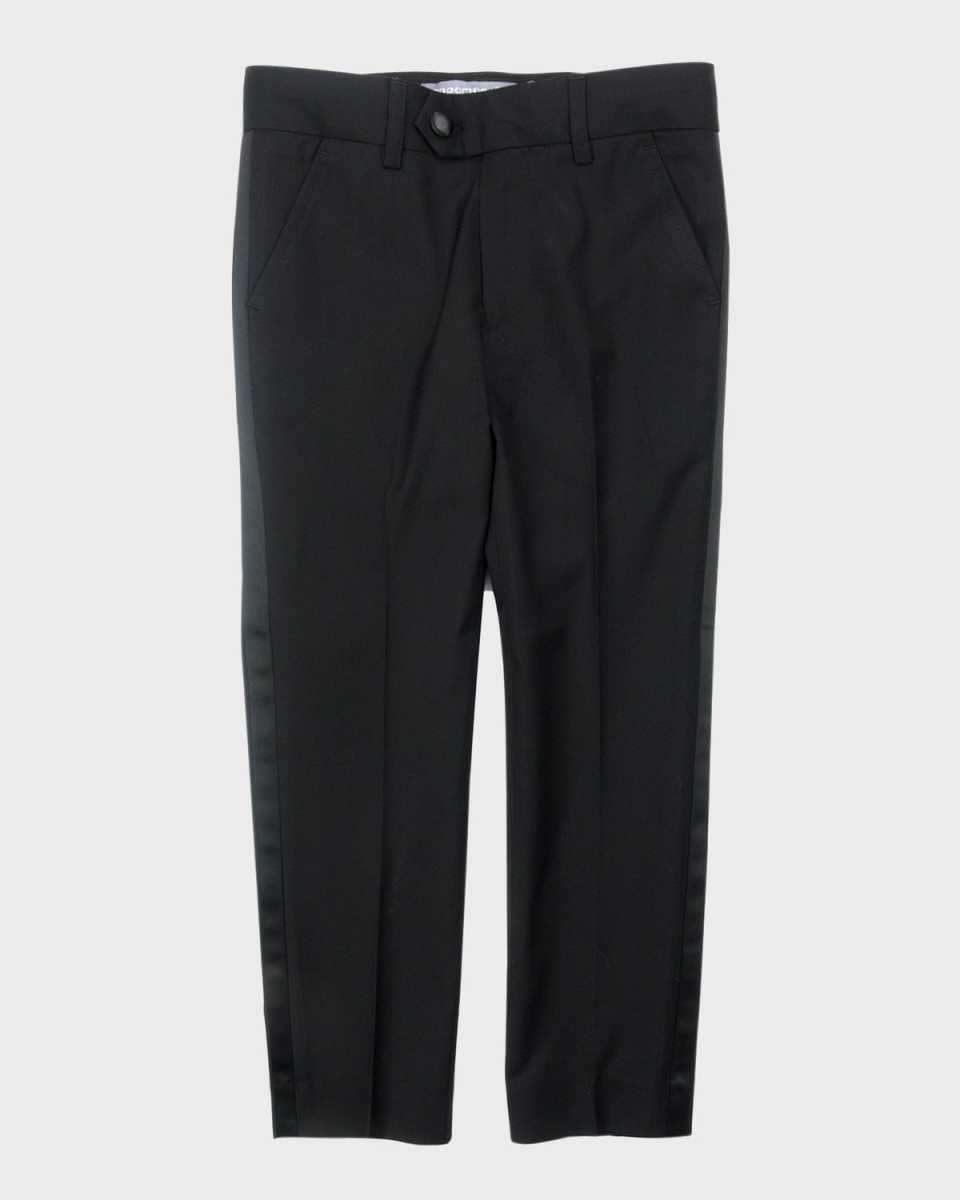Boy's Straight-Leg Tuxedo Pants, Size 3-16