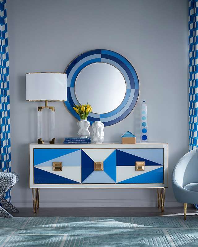 Harlequin Round Mirror