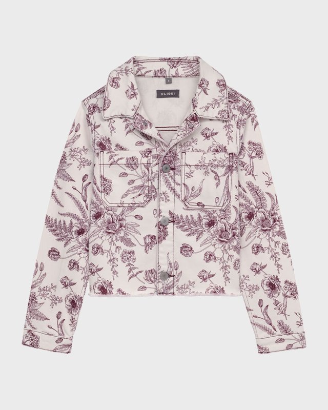 Girl's Manning Denim Jacket, Size S-6