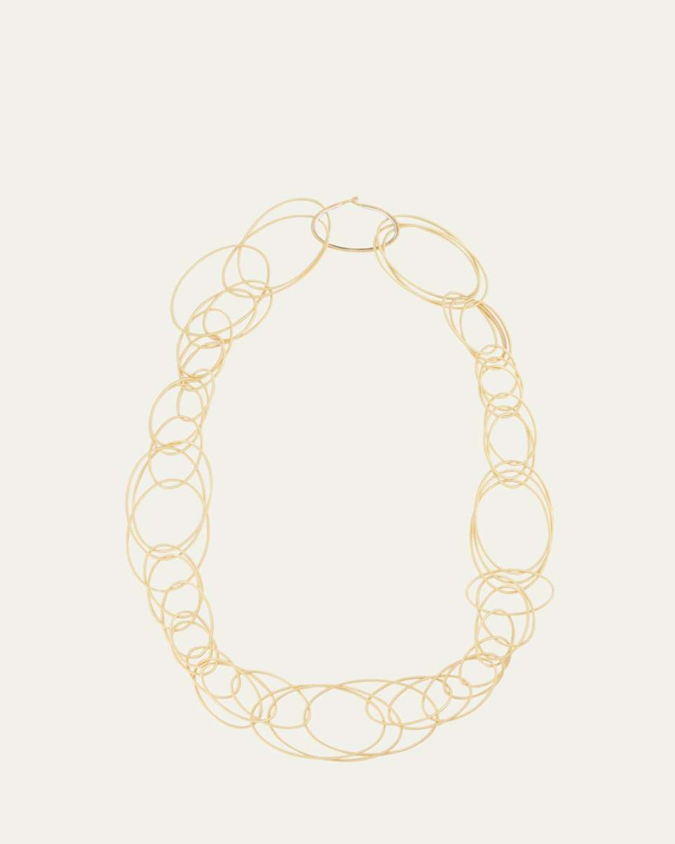 Hawaii 18K Yellow Gold Oval Link Necklace