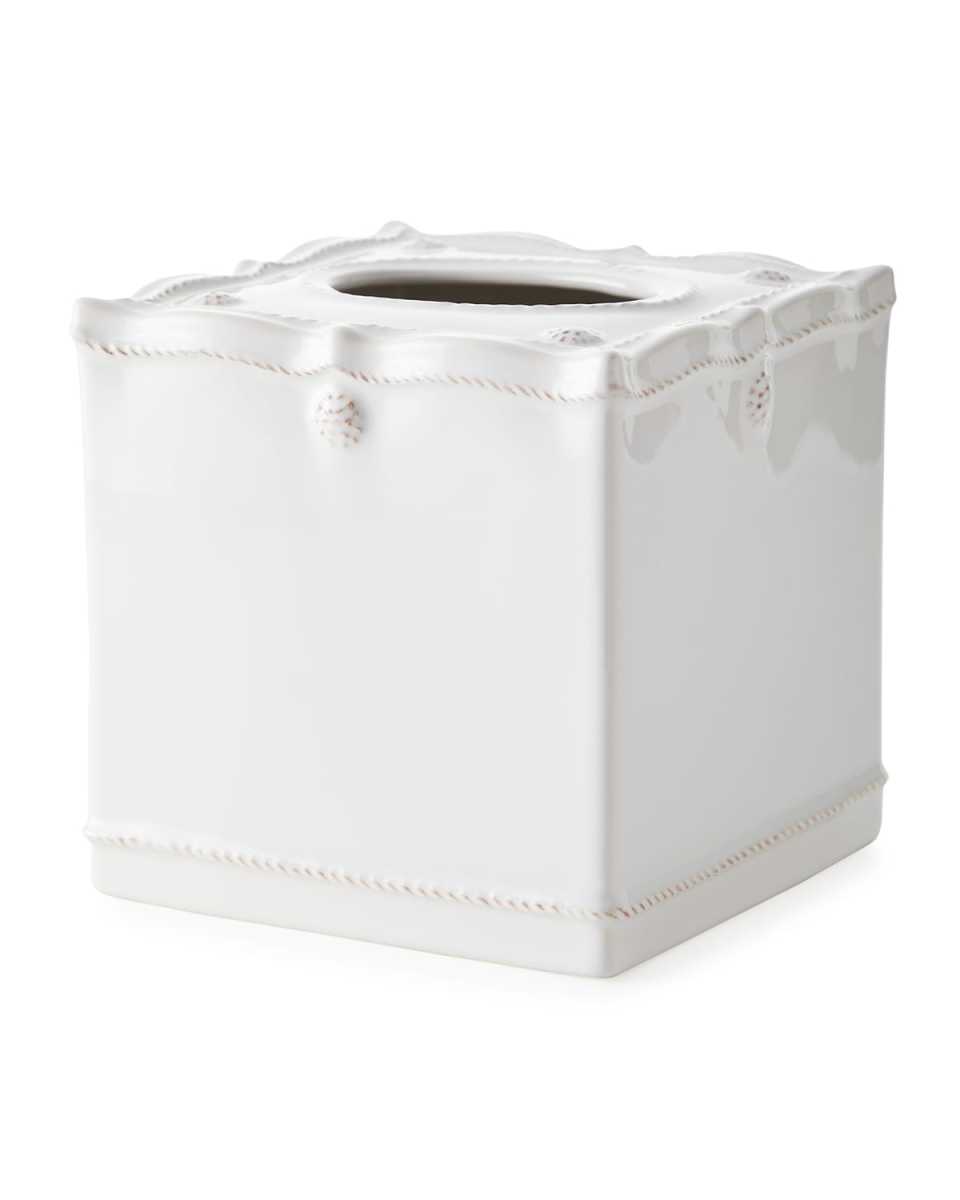 Berry & Thread Tissue Box Cover - Whitewash