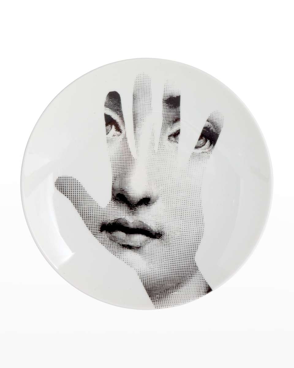 Tema E Variazioni n. 15 Face in Hand Wall Plate