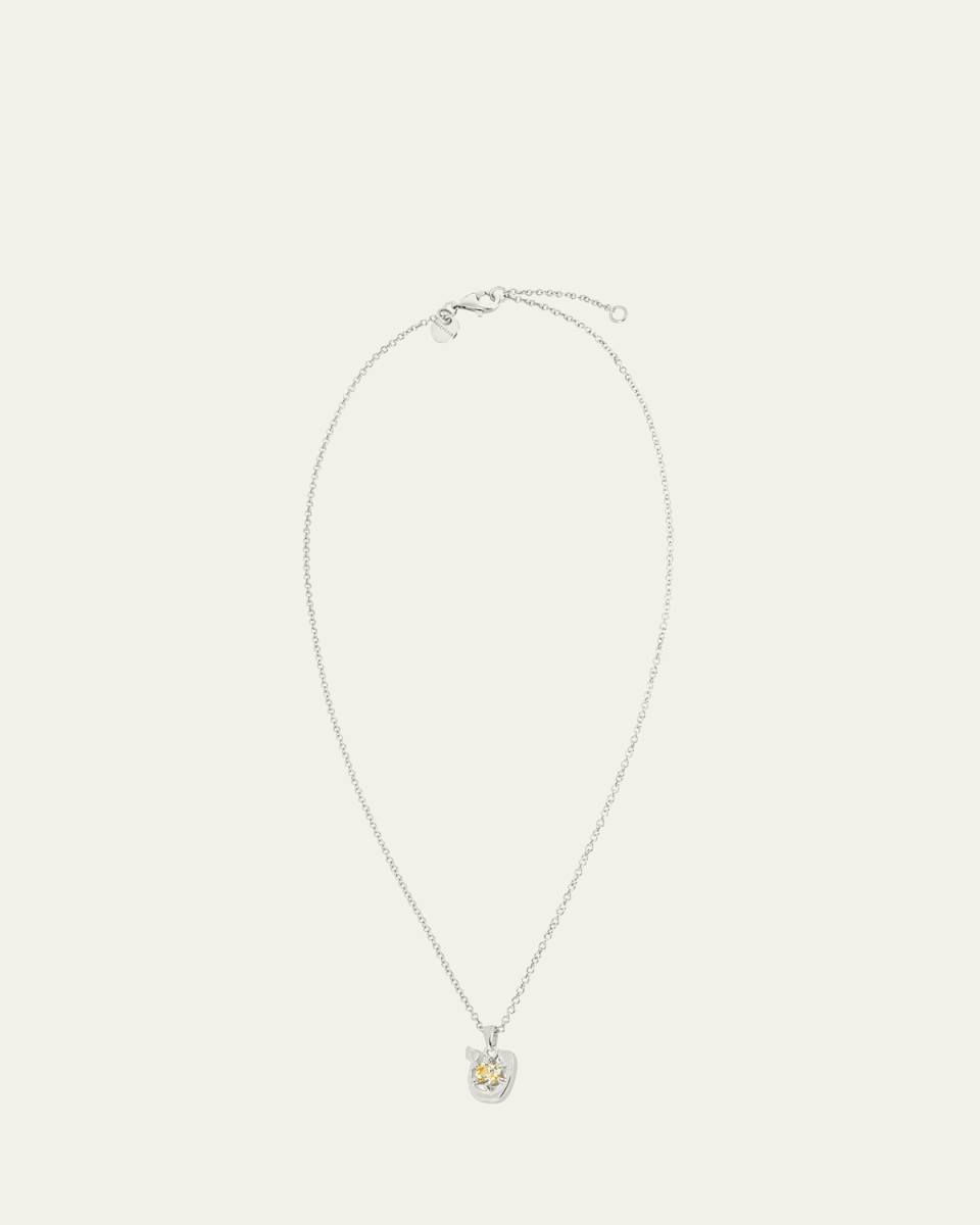 18K Gold Hebrew TET Initial Necklace