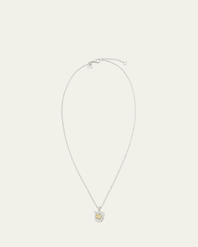 18K Gold Hebrew TET Initial Necklace